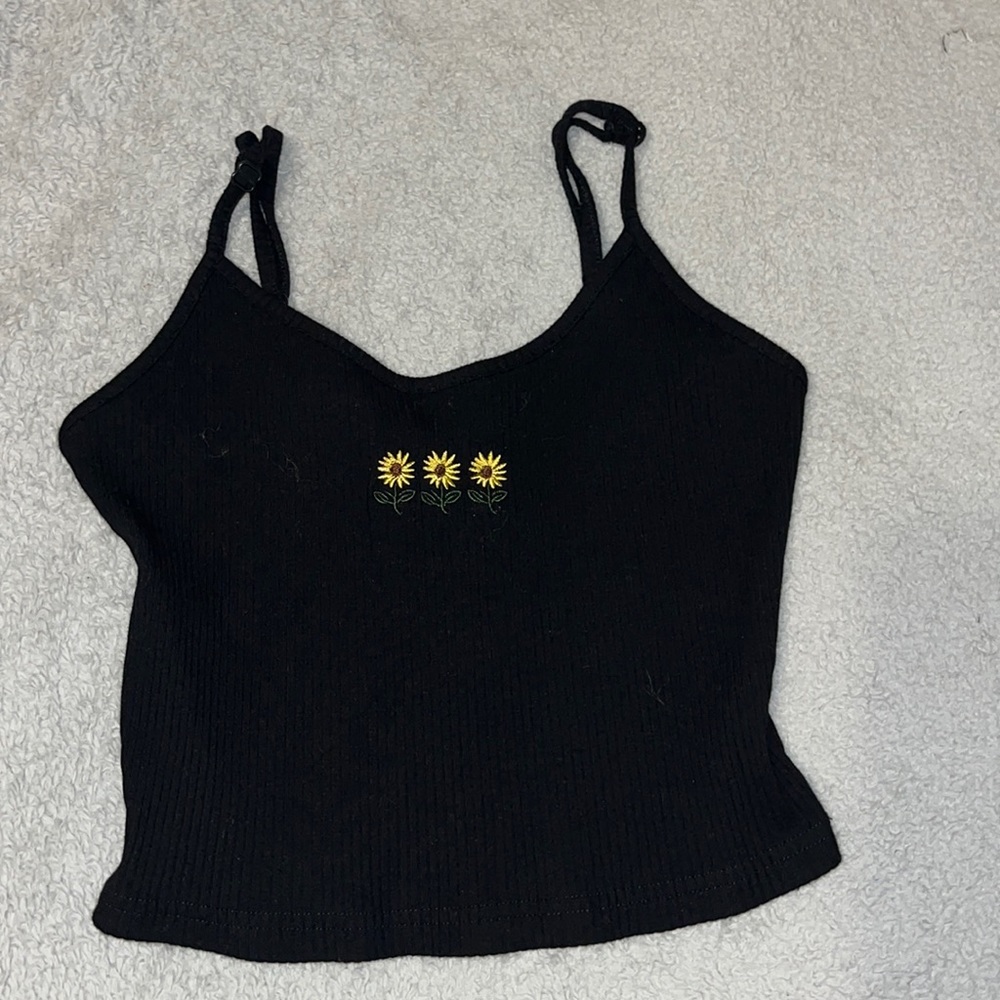 Flower crop top